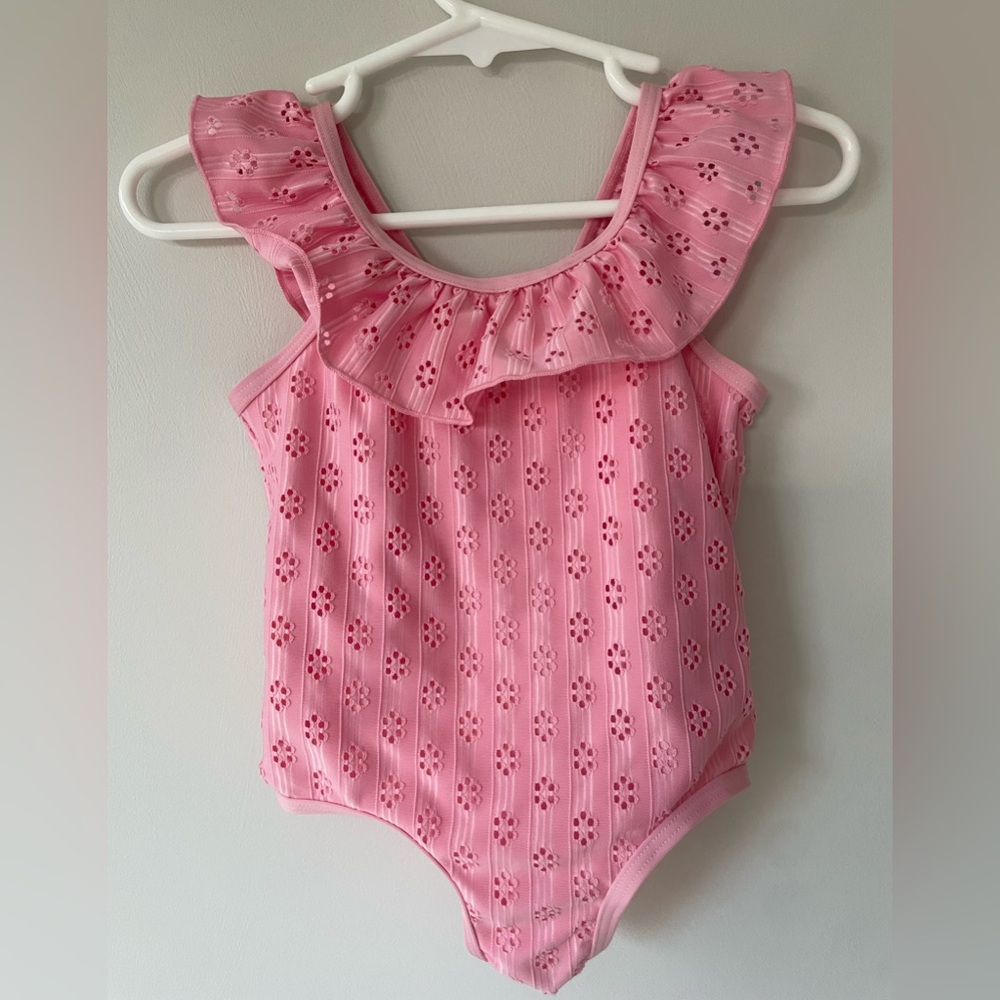 H&M Pink Ruffled Infant Swimsuit